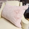 Richmond Pink Rectangular Fur Cushion | Rectangular Faux Fur Cushions |