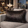 Brown Bear Rectangular Cushion | Brown Rectangular Faux Fur Cushion