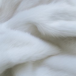 Deluxe Polar Rectangular Cushions | White Rectangular Faux Fur Cushion