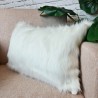 Deluxe Polar Rectangular Cushions | White Rectangular Faux Fur Cushion