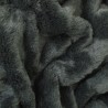 Badger Rectangular Fur Cushion | Rectangular Grey Faux Fur Cushions
