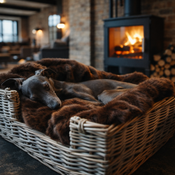 Luxury Fur Dog Blanket | Bison Faux Fur Dog Blanket | Brown Fur Blanket
