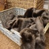 Luxury Fur Dog Blanket | Bison Faux Fur Dog Blanket | Brown Fur Blanket