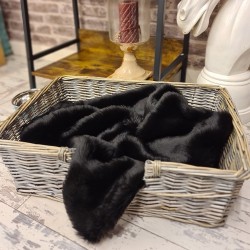 Couvertures en fourrure pour animaux | Couverture en fourrure de panthère noire pour animaux | Couvertures en fourrure noire