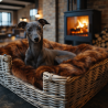 Raynard Faux Fur Pet Blanket | Brown Faux Fur Dog & Cat Blankets |
