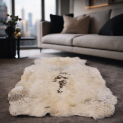 Extra Large Reindeer Hide| Reindeer Skin Rug | Large Pale Reindeer Rug