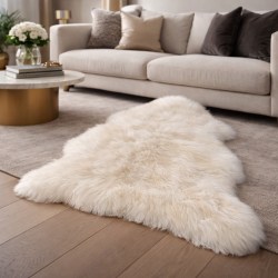 Creamy White Icelandic Sheepskin Rug | Luxury, Natural Sheepskin Rugs