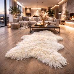 Creamy White Icelandic Sheepskin Rug | Luxury, Natural Sheepskin Rugs