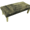 Repose-pieds extra large en cuir de vachette beige foncé | Repose-pieds extra large en cuir de vachette
