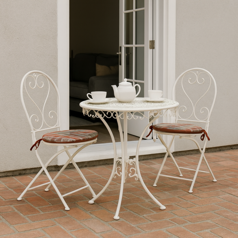 Highland Check Autumn Round Bistro Seat Pads | Tartan Round Chair Pads