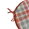 Cuscini per sedie rotondi Highland Check Autumn | Cuscini rotondi per sedie in tartan