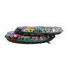 Coussins de siège ronds en velours à motif floral de luxe | Coussins de chaise circulaires en velours