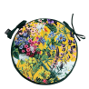 Velvet Midsummer Round Bistro Seat Pads | Circular Velvet Chair Pads