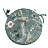Velvet Chinoiserie Runde Bistro-Sitzkissen | Runde Samt-Stuhlkissen