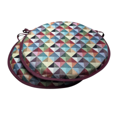 Round Bistro Big Holland Tapestry Chair Pads | Round Bistro Seat Pads