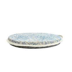 Round Bistro Willow Bough Azure Seat Pad | William Morris Seat Pads |