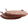 Coussins de siège ronds bistro à motif tête de serpent rouge | Coussins de siège bistro à motifs