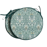 Round Bistro Snakeshead Forest Seat Pads | Patterned Bistro Seat Pads