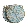 Coussin de siège rond Bistro Willow Bough Seaspray | Coussin de siège rond à motifs