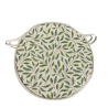 Green Leaves Round Bistro Seat Pads | Round Leaf Design Seat Pads |