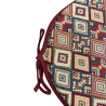 Cuscini per sedie rotondi stile bistrò con arazzo azteco | Cuscini per sedie rotondi stile bistrò bohemien
