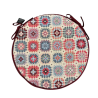 Round Bistro Crochet Tapestry Seat Pads | Round Crochet Chair Pads |