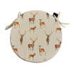 Stags & Deer Runde Bistro-Sitzkissen | Runde Stuhlkissen mit Hirsch-Design