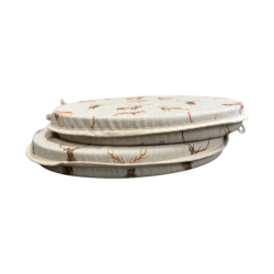 Stags & Deer Round Bistro Seat Pads | Round Chair Pads With Deer Design