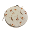 Stags & Deer Round Bistro Seat Pads | Round Chair Pads With Deer Design