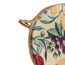Ronde Bistro Natuurlijke Fruit Tapestry Stoelkussens | Ronde Fruit Stoelkussens
