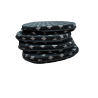 Cuscini per sedie a forma di D Silver Bee | Cuscini classici a forma di D con api
