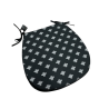 Silver Bee D Shaped Seat Pads | Classic D Shaped Chair Pads With Bees
