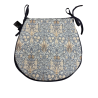 D-förmiges Sitzkissen Snakeshead Denim | William Morris D-förmige Sitzkissen