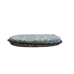 D Shaped Seat Pad Snakeshead Denim | William Morris D Shaped Seat Pads