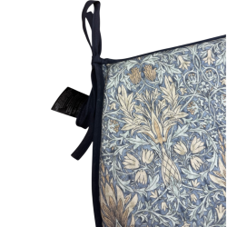 D Shaped Seat Pad Snakeshead Denim | William Morris D Shaped Seat Pads