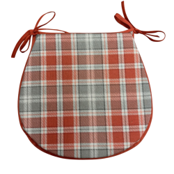 Cuscini per sedie a forma di D Highland Check Autunno| Cuscini per sedie a forma di D Tartan