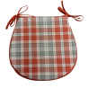 Cuscini per sedie a forma di D Highland Check Autunno| Cuscini per sedie a forma di D Tartan