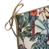Coussins de siège en forme de D, motif tapisserie forêt tropicale naturelle | Coussins de siège classiques en forme de D