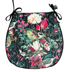 D Shaped Tropical Velvet Seat Pads | Classic D Tropical Velvet Seat Pads