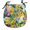 D Shaped Velvet Midsummer Seat Pads | D Shaped Floral Velvet Seat Pads