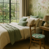 D Shaped Velvet Tranquillity Seat Pads | D Shaped Floral Velvet Seat Pads