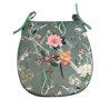 D Shaped Velvet Chinoiserie Seat Pads | D Shaped Luxury Velvet Seat Pads