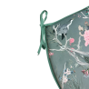 D-förmige Samtkissen im Chinoiserie-Stil | D-förmige luxuriöse Samtkissen