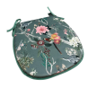 Coussins d'assise en velours de style chinoiserie en forme de D | Coussins d'assise de luxe en velours en forme de D