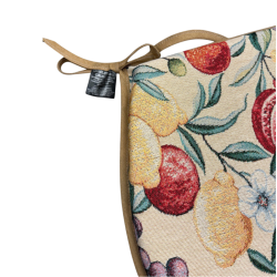 Natural Fruits Tapestry D Shaped Seat Pads | Classic D Fruit Seat Pads