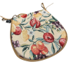 Natural Fruits Tapestry D Shaped Seat Pads | Classic D Fruit Seat Pads