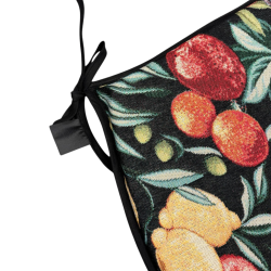 Tapisserie Fruits Noirs Tapisserie Coussins de Siège en Forme de D | Coussins de Siège Fruits Classiques en Forme de D |