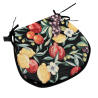 Tapisserie Fruits Noirs Tapisserie Coussins de Siège en Forme de D | Coussins de Siège Fruits Classiques en Forme de D |