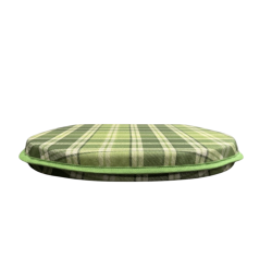 Highland Check Green D-förmige Sitzpolster | Tartan D-förmige Sitzpolster