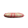 Highland Check Rode D-vormige Stoelkussens| Rode Tartan D-vormige Stoelkussens |